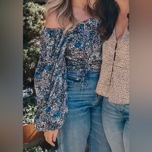 Wild Fable Floral Off-Shoulder Top